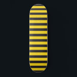 Bumblebee Black Yellow Horizontal Lines Bumble Bee Skateboard<br><div class="desc">You will see how everyone will love the cute bumblebee aesthetic that this design has just by combining two colours. For lovers of the classic and simple, this is great. If you want to show everyone how much you love bees, this fun and cute design with black and yellow horizontal...</div>