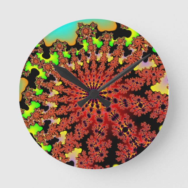 Bumblebee Burst Round Clock (Front)