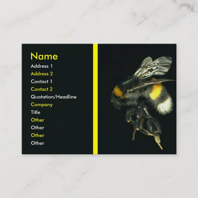 Bumblebee Business Card (Front)