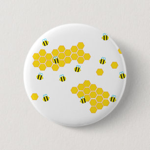 Bumblebee Buzz 2 Inch Round Button