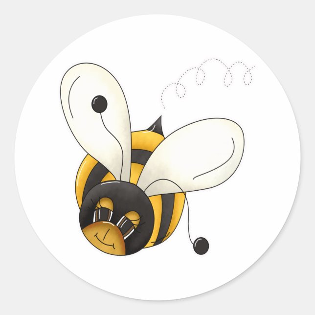 Bumblebee Classic Round Sticker (Front)