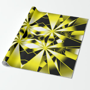 Bumblebee Colour Gradient Perspective Drawing Wrapping Paper