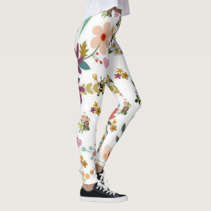 Bumblebee Floral Leggings