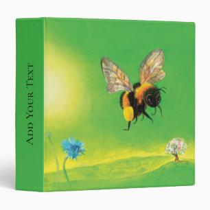 Bumblebee Flying over the Meadow Binder