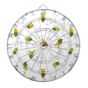 Bumblebee Flying Yellow Black Bumble Bee Dartboard