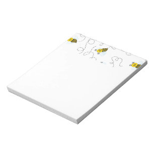Bumblebee Flying Yellow Black Bumble Bee Notepad