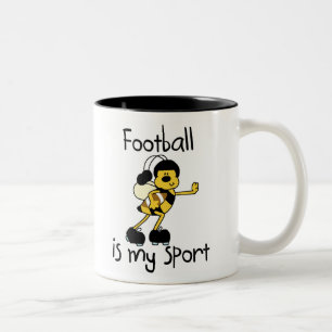 Bumblebee Football My Sport Two-Tone Coffee Mug