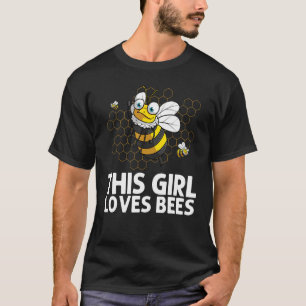 Bumblebee For Girls Kids Beekeeper Honey Bee T-Shirt