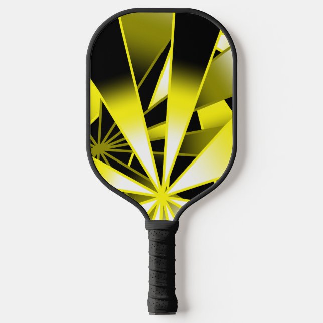 Bumblebee Gradient Colour Fill Perspective Art Pickleball Paddle (Front)