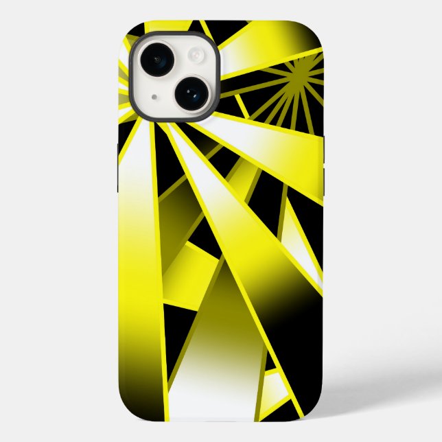 Bumblebee Gradient Colour Fill Perspective Drawing Case-Mate iPhone Case (Back)