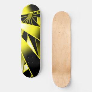 Bumblebee Gradient Colour Fill Perspective Drawing Skateboard