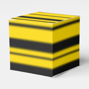 Bumblebee Inspired Yellow/Black Striped Pattern Favor Box