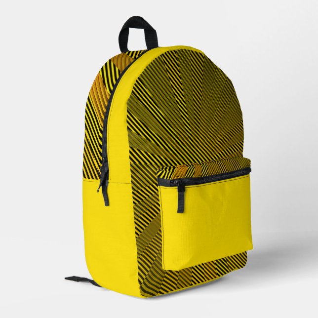 'BumbleBee Kaleidoscope' Backpack   (Back Corner Left)