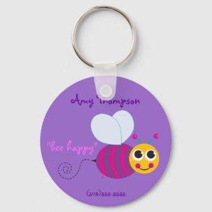 Bumblebee Keychain ID Tag