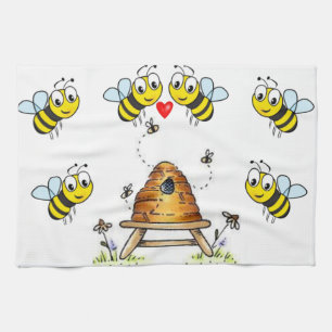 bumblebee kitchen hand towel