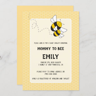 Bumblebee maman est une invitation baby shower