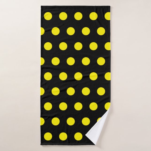 Bumblebee Motif Jaune Pois Noir tendance (Serviette de bain)