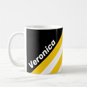 Bumblebee Nostalgic Stripes with Name Coffee Mug