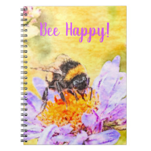Bumblebee On Flower Notebook