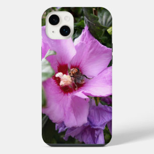 Bumblebee on Hibiscus Flower iPhone 14 Plus Case