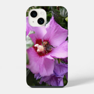 Bumblebee on Hibiscus Flower iPhone 14 Case