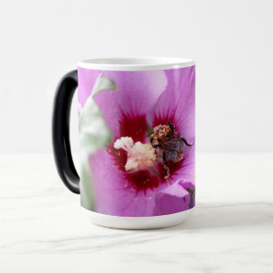Bumblebee on Hibiscus Flower Magic Mug