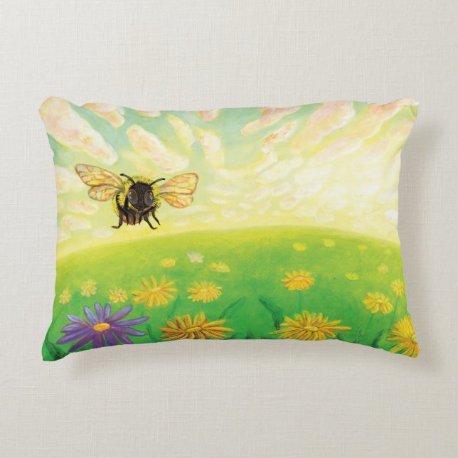 Bumblebee on the Horizon  Accent Pillow (Front)