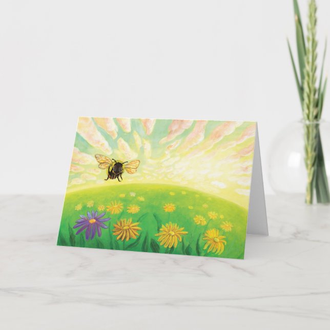 Bumblebee on the Horizon Card (Front)