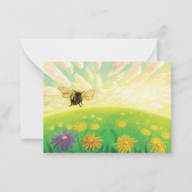 Bumblebee on the Horizon Card (Front)