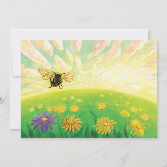 Bumblebee on the Horizon Invitation (Front)