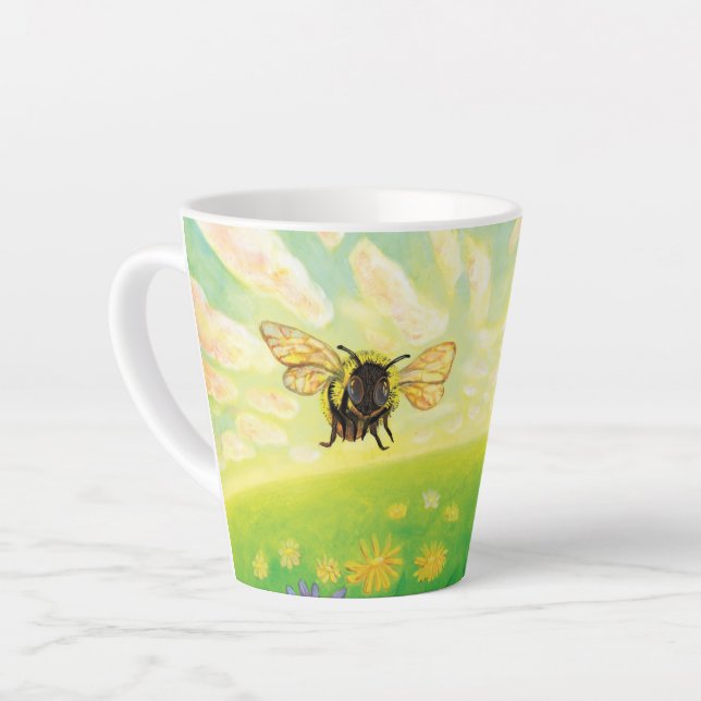 Bumblebee on the Horizon small Latte Mug (Left Angle)