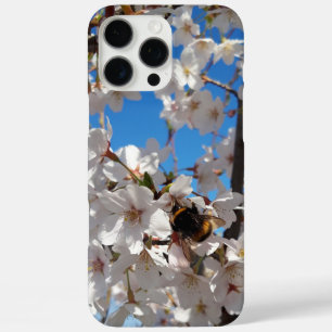 Bumblebee on wild cherry bloom iPhone 16 pro max case