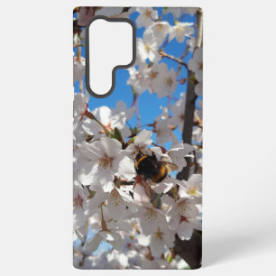 Bumblebee on wild cherry bloom samsung galaxy case