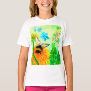 Bumblebee sur le T-shirt des filles