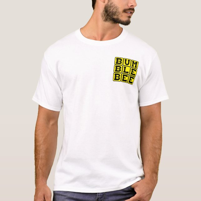 Bumblebee, Winged Insect T-Shirt (Front)