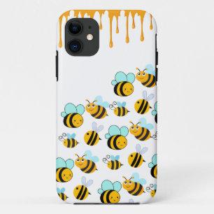 Bumblebees and Honey White iPhone 11 Case