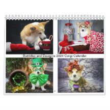 Bumbles and Dawgins 2024 Calendrier Corgi
