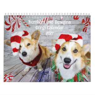 Bumbles and Dawgins Corgi Calendar 2027