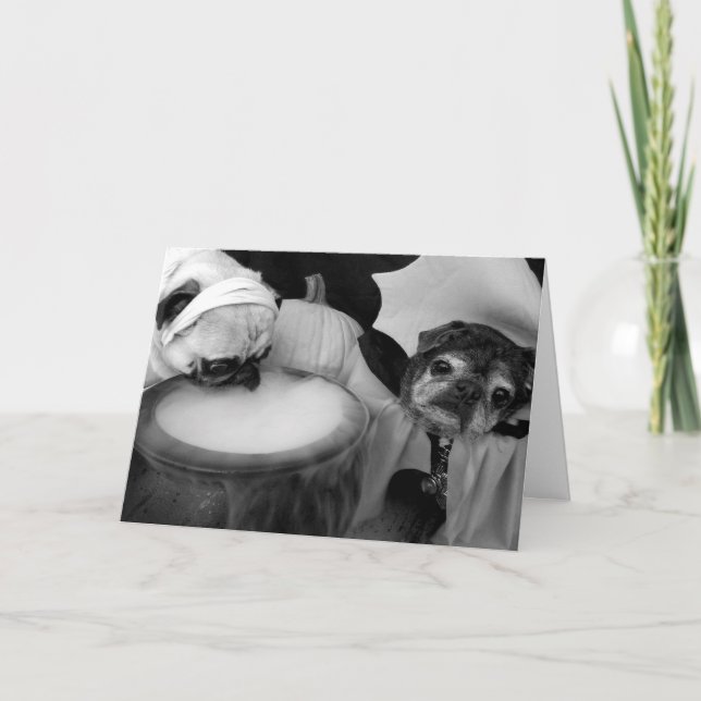 Bumblesnot Halloween card: Something Brewing Card (Front)