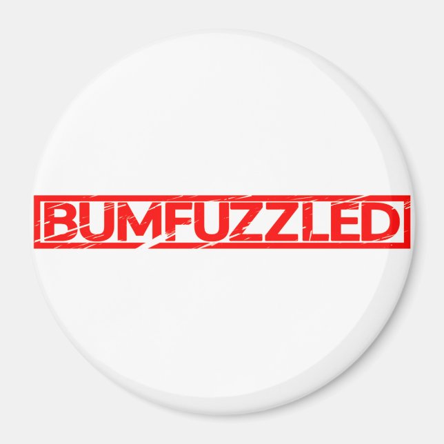 Bumfuzzled Stamp Magnet (Front)