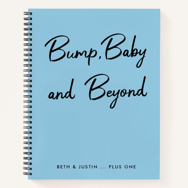 Bump, Baby and Beyond | Blue Baby Memories Journal (Front)