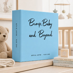 Bump, Baby and Beyond Blue Baby Memories Journal Binder
