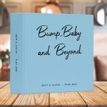 Bump, Baby and Beyond | Blue Baby Memories Journal Binder<br><div class="desc">A modern pastel blue baby journal binder to capture your precious memories throughout pregnancy to parenthood! The design features an informal casual handwritten script typography "bump, baby and beyond" paired with a modern black typography for mom and dad names and even your baby's nickname which ca be easily personalised! The...</div>