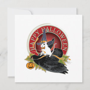 Bump In The Night White Mouse Holloween Greeting