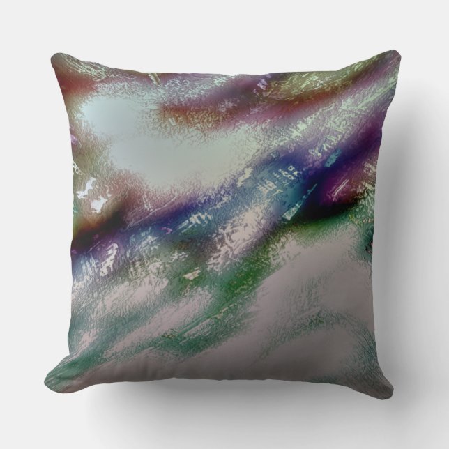 Bump raw colour texture and skinned or sanded tone throw pillow (Front)