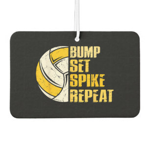 Bump Set Spike Repeat Volleyball Funny Air Freshener
