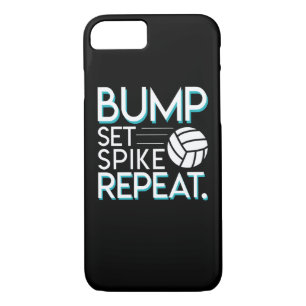 Bump Set Spike Repeat Volleyball Lover Gifts Case-Mate iPhone Case