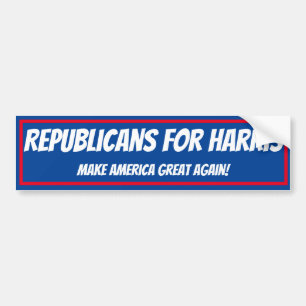 Bumper autocollant républicains pour harris