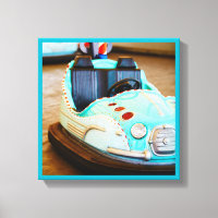 Bumper car amusement park canvas