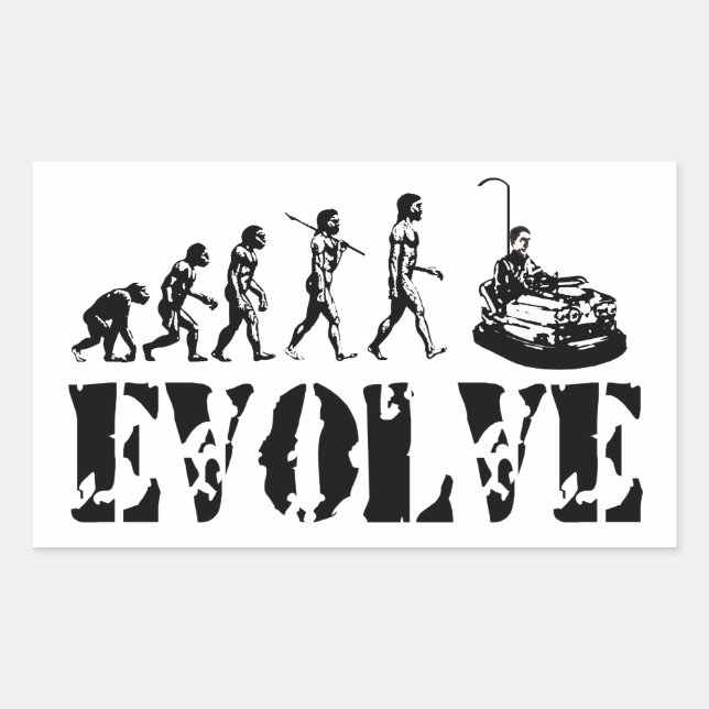 Bumper Cars Dodgem Fun Sport Evolution Art Sticker (Front)